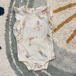 Pehr Short Sleeve Flutter One Piece Mermaid Melody 3-6 mo